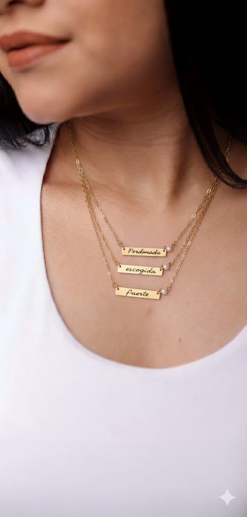 Su identidad en mi / Personalized Necklace
