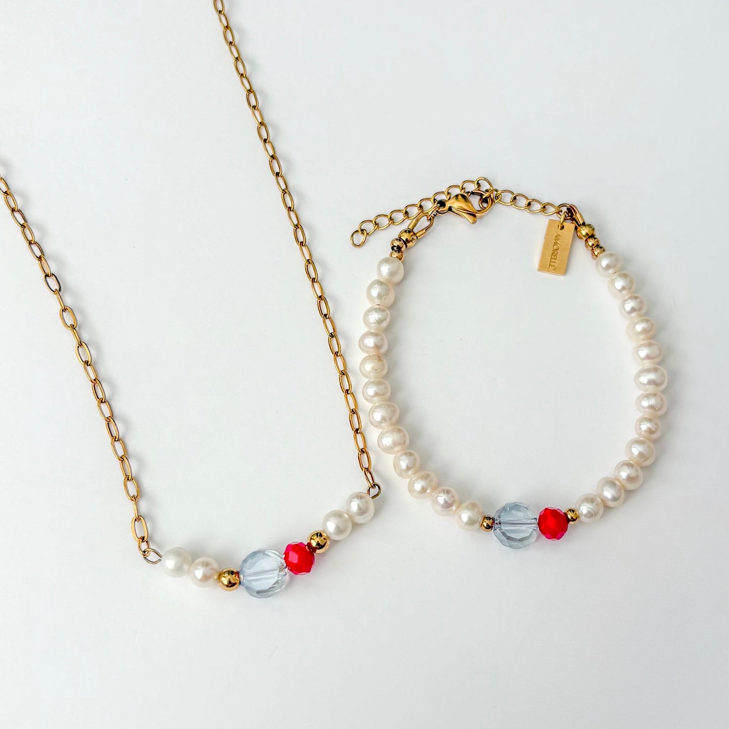 Set "Contigo" | Collar y Pulsera de Perlas