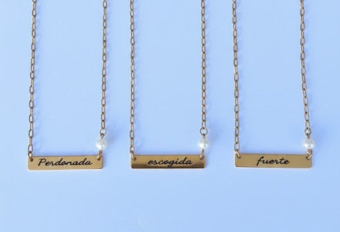 Su identidad en mi / Personalized Necklace